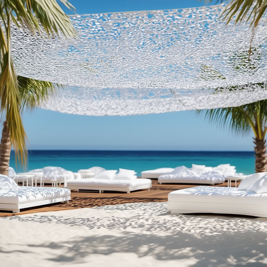 Filet de camouflage renforcé blanc